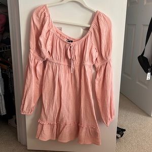 Francesca’s Pink Long Sleeve Dress Size Small